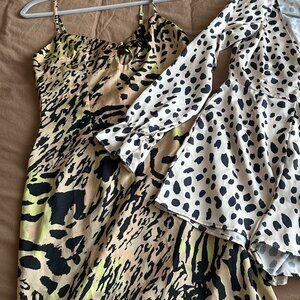 Missguided Tall Animal Print Dress
